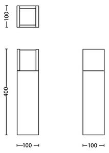 Philips - Lampada LED da esterno ARBOUR LED/3,8W/230V 40 cm IP44
