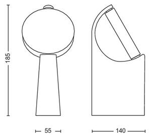 Philips - Lampada da esterno a LED MIMOSA LED/7W/230V 2700K IP44