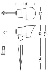 Philips - Faretto LED da esterno GARDENLINK LED/6W/12V 4000K IP44
