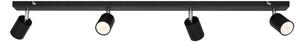 LED Luce Spot a LED TUNE 4xGU10/4,8W/230V nero