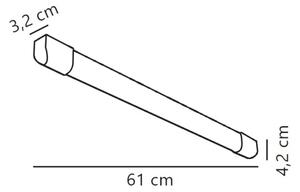 Nordlux - LED Lampada fluorescente ARLINGTON LED/10W/230V 61 cm