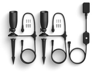 WiZ -SET 2x LED RGBW Faretto da esterno dimmerabile SPOT LED/10W/230V IP65 Wi-Fi