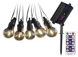 Catena LED solare 10xLED/0,5/4,5V 12 m 3000K IP44 + +TC