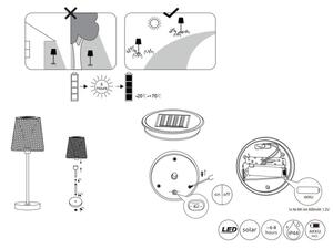 Globo 36629 - Lampada solare LED SOLAR LED/0,06W/3V IP44