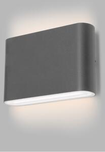 LED2 - Applique a LED da esterno FLAT 2xLED/3W/230V IP65 nero