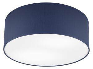 Lampada da soffitto blu scuro con paralume in tessuto ø 35 cm Vivian - LAMKUR