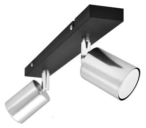Faretto LED TUNE 2xGU10/4,8W/230V cromo opaco/nero