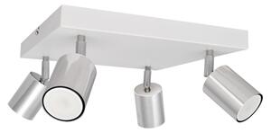 Faretto LED TUNE 4xGU10/4,8W/230V cromo opaco/bianco