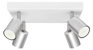 Faretto LED TUNE 4xGU10/4,8W/230V cromo opaco/bianco