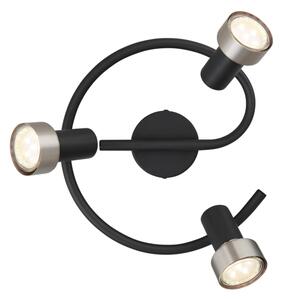 Globo 57917-3N - Faretto MASON 3xGU10/25W/230V nero/argento