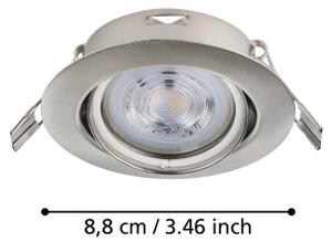 Eglo 901757 - SET 3x Lampada LED da incasso FAVAZZINA 1xGU10/4W/230V cromo