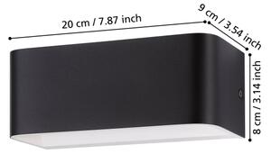 Eglo 901017 - Applique a LED SANIA LED/10W/230V 3000K nero