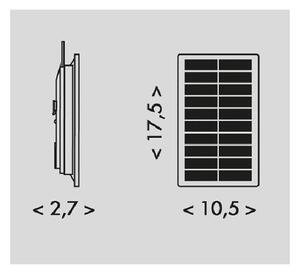 Ecolite DX-SOLAR-3000/5M - Striscia solare a LED 3,7V 2400 mAh 5m IP65