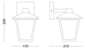 Philips - Applique da esterno KINNO 1xE27/25W/230V IP44