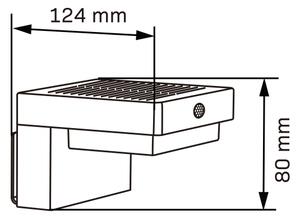Applique a LED solare con sensore MALI LED/4,5W/3,7V 2000 mAh IP44 nero