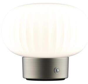 Lampada da tavolo LED dimmerabile con funzione Touch LATTE LED/1,8W/5V USB 2000 mAh cromo/bianco