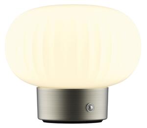 Lampada da tavolo LED dimmerabile con funzione Touch LATTE LED/1,8W/5V USB 2000 mAh cromo/bianco