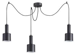 Ideal Lux - Lampadario a sospensione con filo HOLLY 3xE27/60W/230V ragno nero