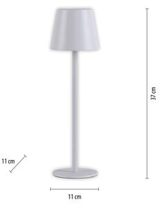 Leuchten Direkt 19250-16-LED Lampada ricaricabile da esterno EURIA LED/3W/5V IP54 bianco