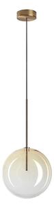 Ideal Lux - Lampadario LED a sospensione con filo EQUINOXE 1xG4/2W/230V diametro 25 cm ottone/fumé
