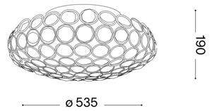Ideal Lux - Plafoniera LED di cristallo KING 9xG9/3W/230V diametro 53,5 cm cromo