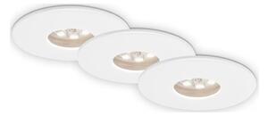 Briloner 7240-036 -SET 3xLED Lampada da incasso per bagno ATTACH LED/1,8W/230V IP44 bianco