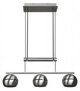 Trio - Lampadario a sospensione con filo FLETCHER 3xE14/40W/230V cromo opaco