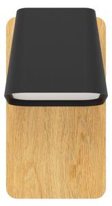 Eglo 390009 - Applique RUSCIO 1xE27/40W/230V nero/marrone