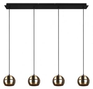 Trio - Lampadario a sospensione con filo FLETCHER 4xE14/40W/230V ottone
