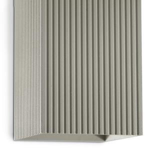 FARO 40567 - Applique SOLE 2xGU10/8W/230V grigio ondulato quadrato