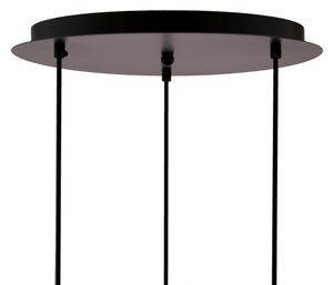 Lampadario a sospensione con filo SPIEGA 3xE27/60W/230V oro/nero