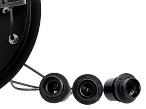Lampadario a sospensione con filo SPIEGA 3xE27/60W/230V oro/nero