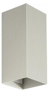 FARO 40567 - Applique SOLE 2xGU10/8W/230V grigio ondulato quadrato