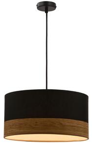 Lampadario a sospensione con filo PORTO 1xE27/60W/230V nero/marrone