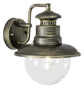 Brilliant - Applique da esterno ARTU 1xE27/60W/230V IP44 patina/oro
