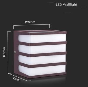 Applique a LED da esterno LED/8W/230V IP65 3000K marrone