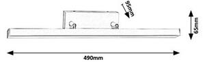 Rabalux 5782 - Applique a LED da bagno ANDREW LED/12W/230V IP44