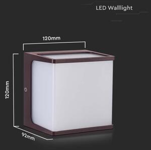 Applique a LED da esterno LED/8W/230V IP65 3000K marrone