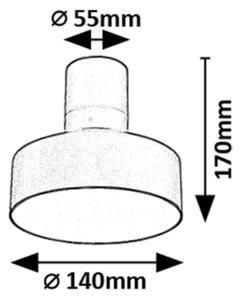 Rabalux 71322 - Plafoniera LED OVIDIA LED/16W/230V 3000K nero