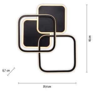 Leuchten Direkt 14117-18 - Plafoniera LED SEVENT LED/36W/230V nero