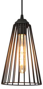 Lampadario a sospensione con filo TORRI 3xE27/15W/230V nero
