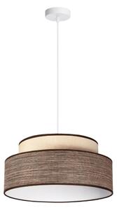 Lampadario a sospensione con filo GRACE 1xE27/60W/230V diametro 40 cm color crema/marrone