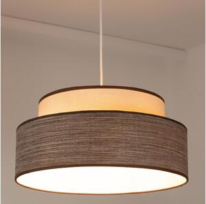 Lampadario a sospensione con filo GRACE 1xE27/60W/230V diametro 40 cm color crema/marrone