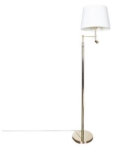 ByRydens 1988780-6509 Lampada da terra ORLANDO 1xE27/5W/230V + LED/3W bianco/oro