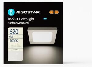 Aigostar - LED Plafoniera LED/6W/230V 12,2x12,2 cm 4000K bianco