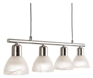 Lampadario LED a sospensione con filo DAYTONA 4xE14/5W/230V 3000K cromo lucido