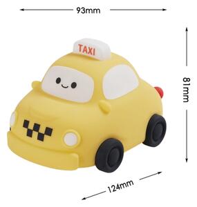 Lampada a LED dimmerabile per bambini TAXI LED/1W/5V USB 1200 mAh giallo
