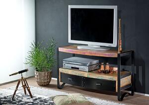 Mobile TV in legno di Legno riciclato 100x43x60 multicolore laccato INDUSTRIAL #40