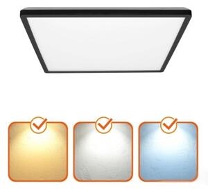 Plafoniera LED bagno NIVERA LED/12W/230V IP54 22,5x22,5 cm nera