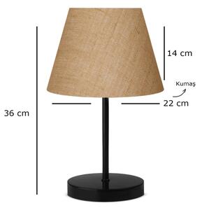 Lampada da tavolo AYD 1xE27/40W/230V marrone/nero